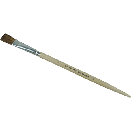 Gordon Brush AB8 3/8 Diameter Horsehair and Tin Handle Acid Brush