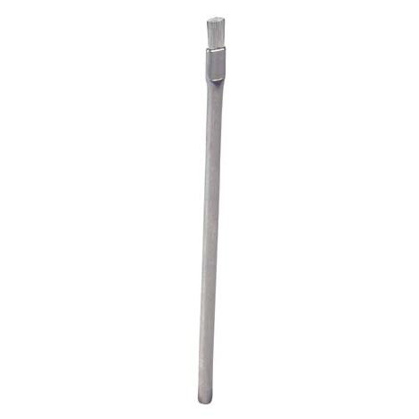 Static Dissipative 0.010" Nylon Applicator Brush — 3/16" Diameter Stainless Steel Tube Handle 1