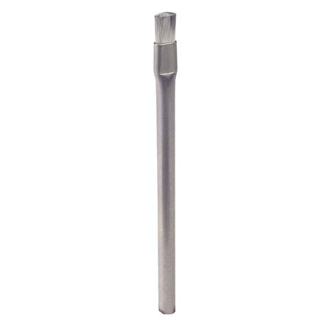 Static Dissipative 0.010" Nylon Applicator Brush — 3/8" Diameter Stainless Steel Tube Handle