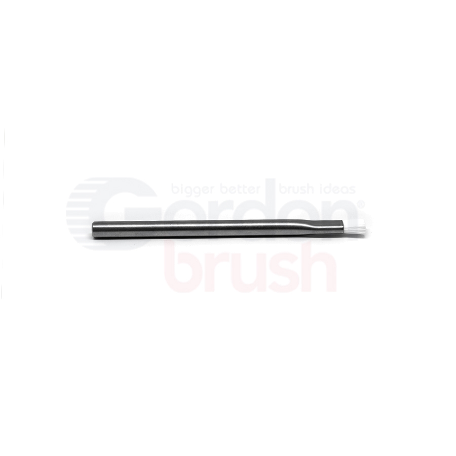 Static Dissipative 0.010" Nylon Applicator Brush — 5/16" Diameter Stainless Steel Tube Handle 2