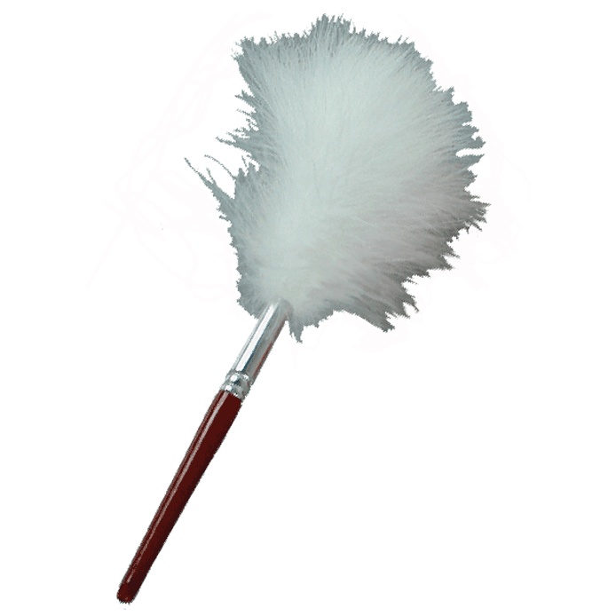 White Feather Fingerprint Dusting Brush